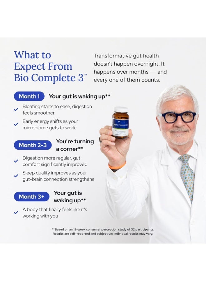 Gundry MD Bio Complete 3 - 3-in-1 Probiotic, Prebiotic & Postbiotic Formula for Gut Health, 30 Servings - Image 5