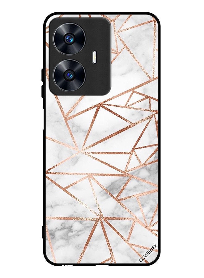Covernex Protective Case Cover For Realme C55 Marble Pattern Wallpaper - Image 1
