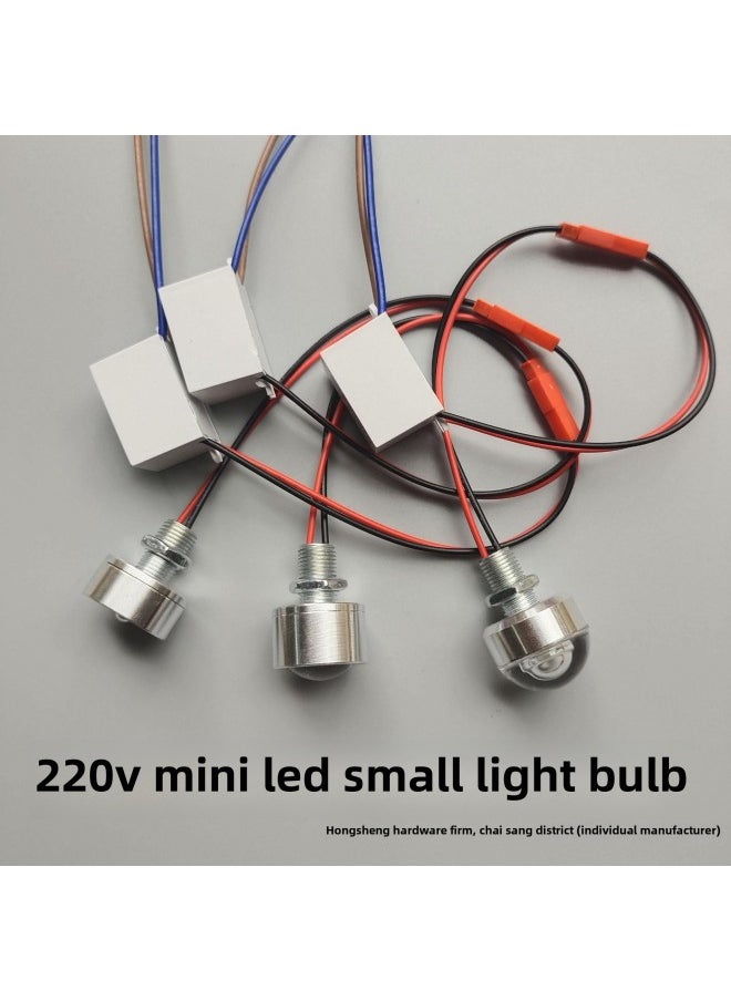 General - 220VLED Small Bulb Crystal Chandelier Aisle Lamp Table Lamp Light Source Lamp Bead Creative Model Instrument Lighting Spotlight-Specifications:220v Small Bulb Type A Astigmatism (with Mounting Screw - Image 1