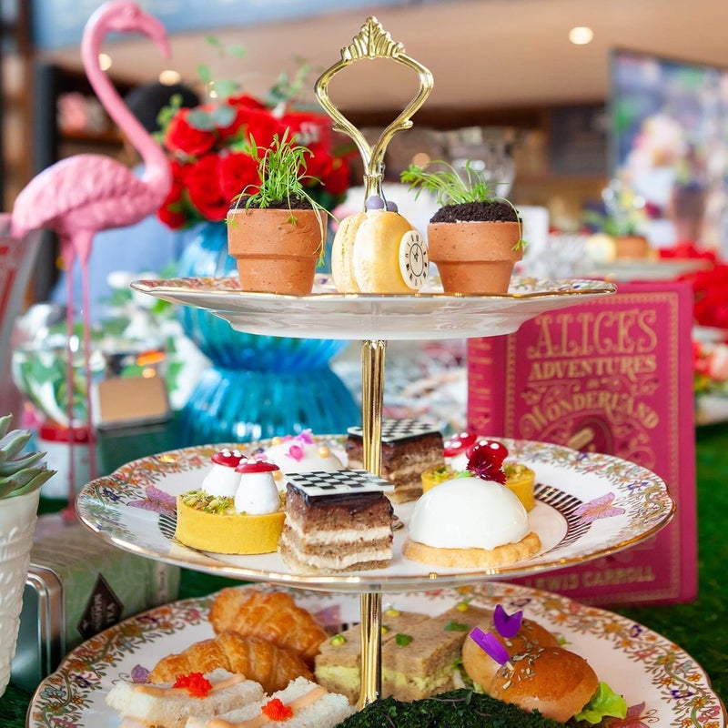 Happy Will 3 Tier Tiered Tray Hardware Kits Fruit Cake Plate Handle Fitting Hardware Rod Dessert Stand Holder Golden Crown 5 Set（Plate not Included） - Image 5