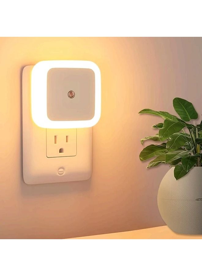 1 قطعة ضوء ليلي ذكي أبيض دافئ يعمل تلقائيًا للإيقاف والتشغيل لغرفة النوم الحمام الردهة - Image 2