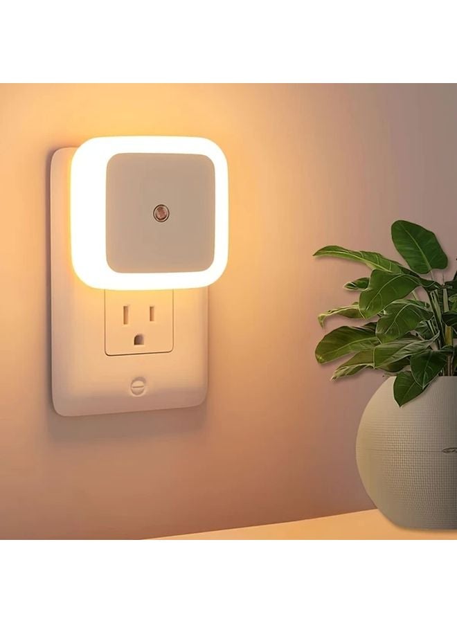 1 قطعة ضوء ليلي ذكي أبيض دافئ يعمل تلقائيًا للإيقاف والتشغيل لغرفة النوم الحمام الردهة - Image 1