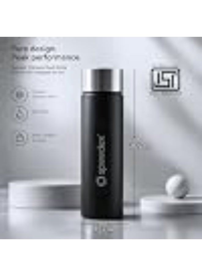 Speedex Black Stainless Steel Water Bottle 1 Litre Set of 4 | Single Wall Water Bottles | BIS Approved Reusable Bottles for Kids & Adults | School, Office, Gym & Travel - Image 4