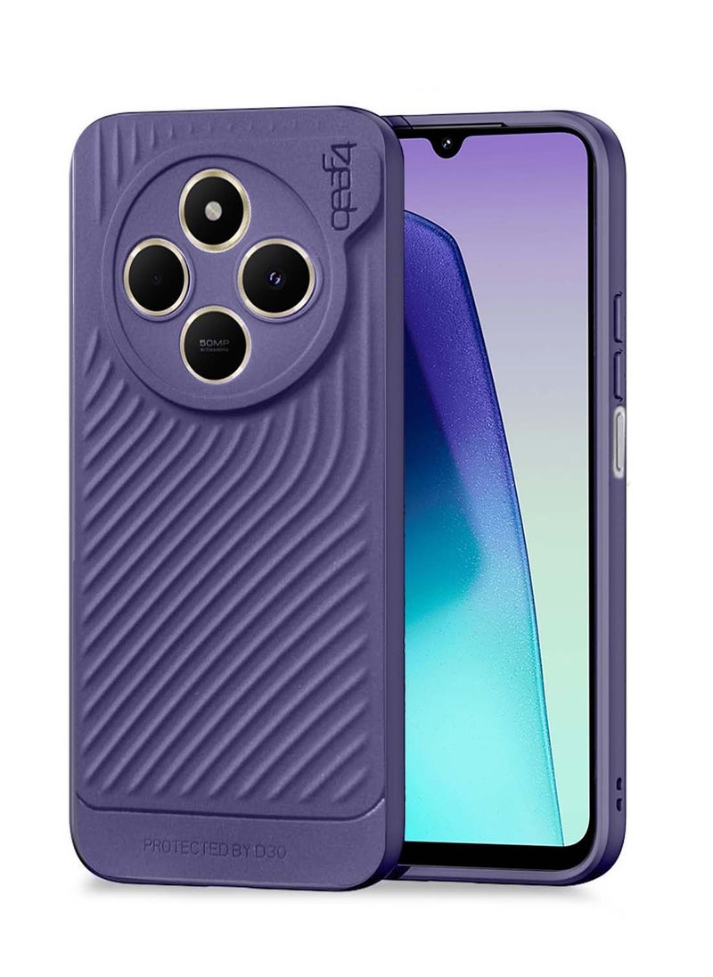 Gear4 Xiaomi Redmi 14C 4G 2024  / Xiaomi Redmi 14R 5G 2024 / Xiaomi Redmi A4 5G 2024 Gear4 Soft Liquid Silicone with Wavey Texture Case Cover - Eggplant Purple  - Image 1