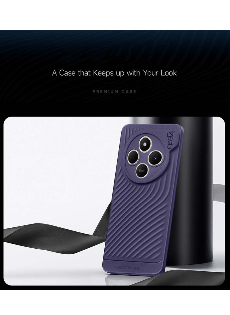 Gear4 Xiaomi Redmi 14C 4G 2024  / Xiaomi Redmi 14R 5G 2024 / Xiaomi Redmi A4 5G 2024 Gear4 Soft Liquid Silicone with Wavey Texture Case Cover - Eggplant Purple  - Image 3