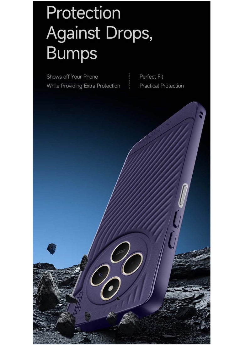 Gear4 Xiaomi Redmi 14C 4G 2024  / Xiaomi Redmi 14R 5G 2024 / Xiaomi Redmi A4 5G 2024 Gear4 Soft Liquid Silicone with Wavey Texture Case Cover - Eggplant Purple  - Image 4