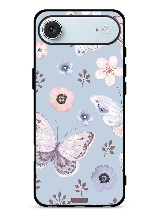 Tolwak Apple iPhone Air Protective Case Cover Butterflies And Flowers - Image 1