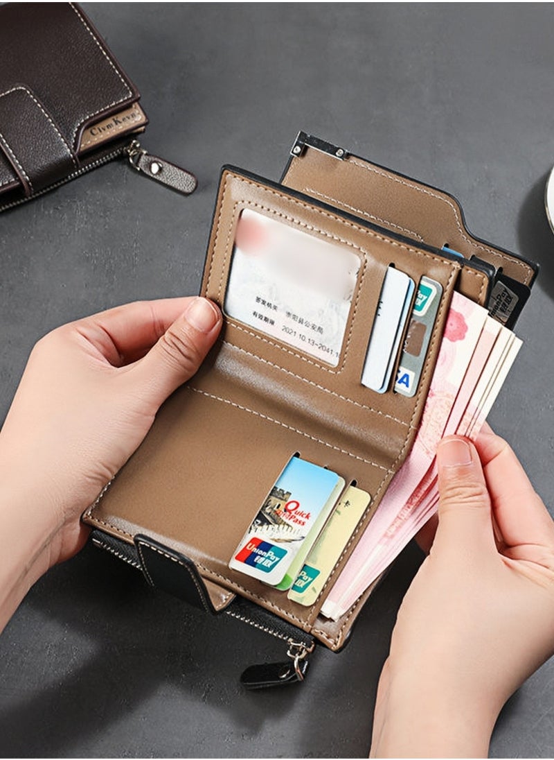 CHU DAI Premium Leather Wallet for Men – 2-layer multi-card slot design, Card & Money Holder, Durable, RFID Blocking  - Image 3