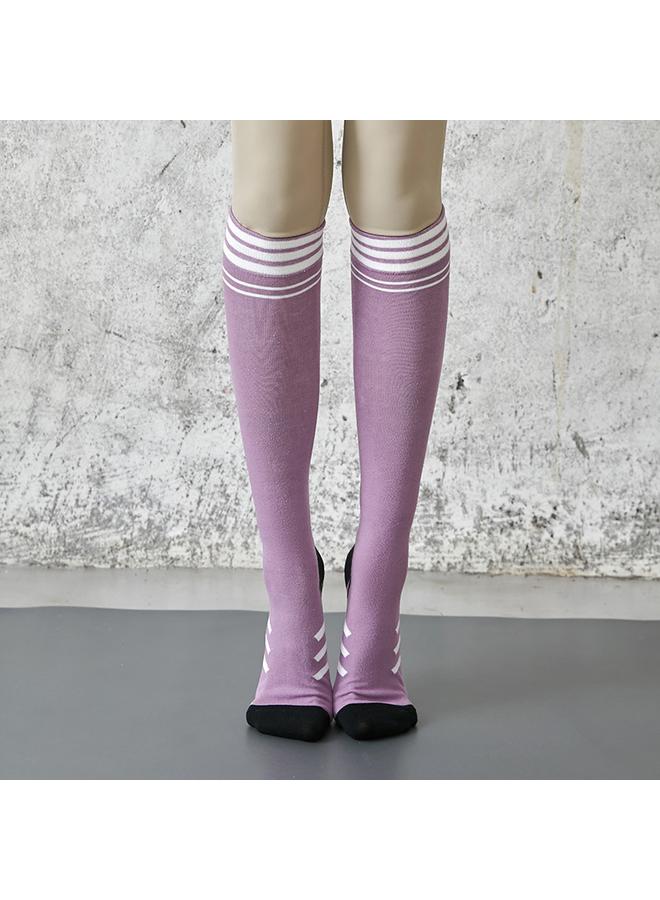 Bluejw Professional Women Non-slip Calf Long Yoga Socks Non-five Finger Round Head Pressure Sports Socks Pilates - Image 1