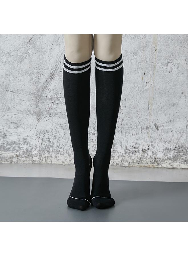 Bluejw Professional Women Non-slip Calf Long Yoga Socks Non-five Finger Round Head Pressure Sports Socks Pilates - Image 5