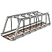 dspitwod Classic Train Building Bridge City Passenger Express Train Tracks Toys Accessories Railroad Construction Building Block Compatible with Major Brand Train Bridge - Image 2