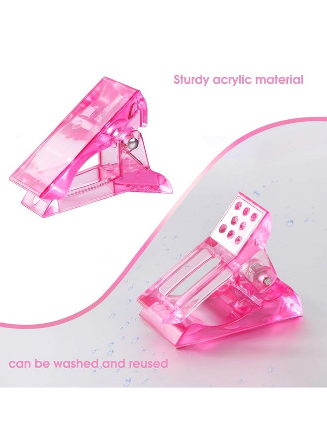 MIKIMIQI - Dual Nail Forms Set Poly Gel Quick Building Nail Kit 120Pcs Stiletto Gel Nail Molds With 10Pcs Acrylic Nail Tips Clips 1Pc Dualended Poly Extension Gel Brush Nail File For Polygel Extension - Image 1