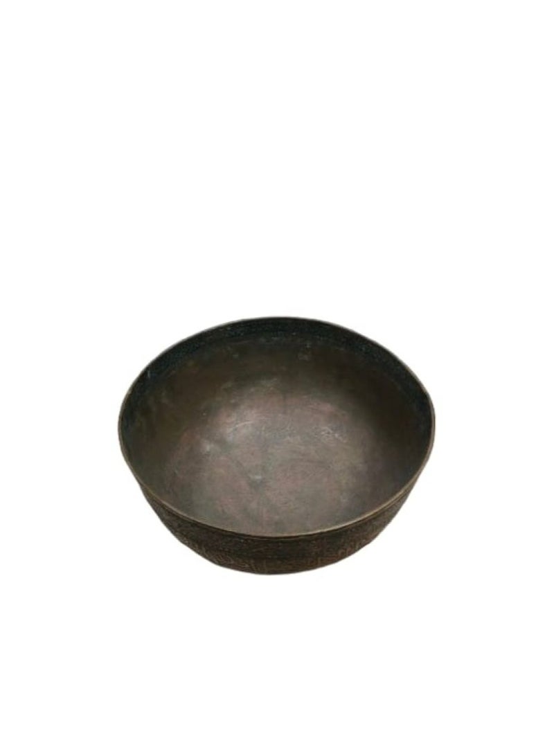 Antique Metal Cooking Bowl - 12cm Diameter