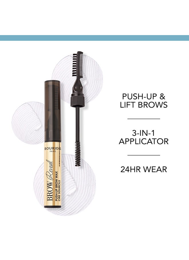BOURJOIS PARIS - Brow Reveal Push-up Styling Wax - 01 - Clear, 6ml - Image 1
