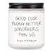 BAUBLEDAZZ Coworker Leaving Gifts for Women Handmade Lavender Soy Wax Candle7oz Funny Going Away Goodbye Farewell Gifts for Coworkers Boss Men Women Friend - Image 1