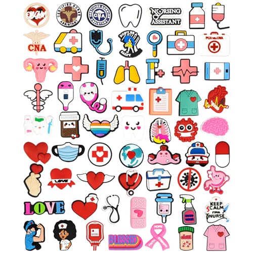 CUNUEN Medical Nurse Decoration Charms Nursing Charm Gifts for Women Adults - Image 1