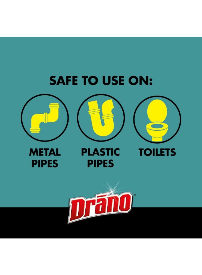 درانو ماكس بيلد أب مزيل انسداد وتصريف منظف ومزيل للانسدادات 1.7 لتر 6962955 - Image 5