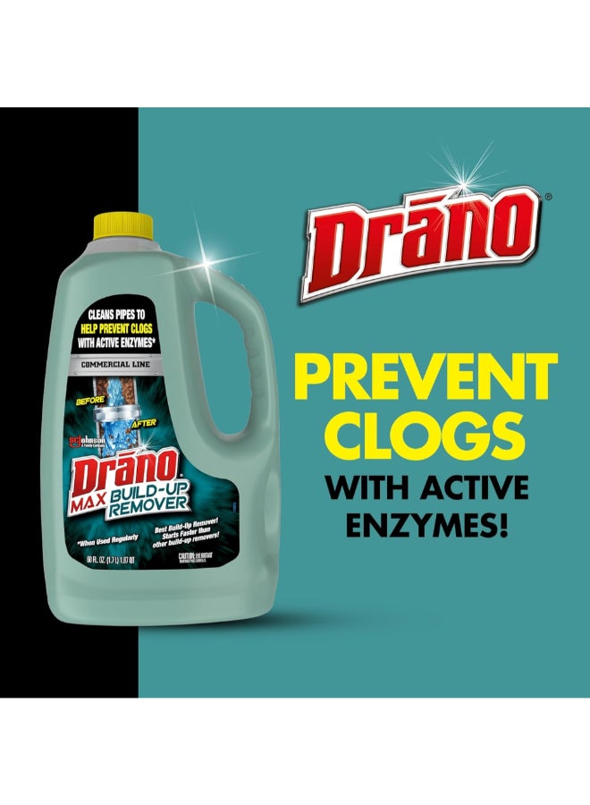 درانو ماكس بيلد أب مزيل انسداد وتصريف منظف ومزيل للانسدادات 1.7 لتر 6962955 - Image 4