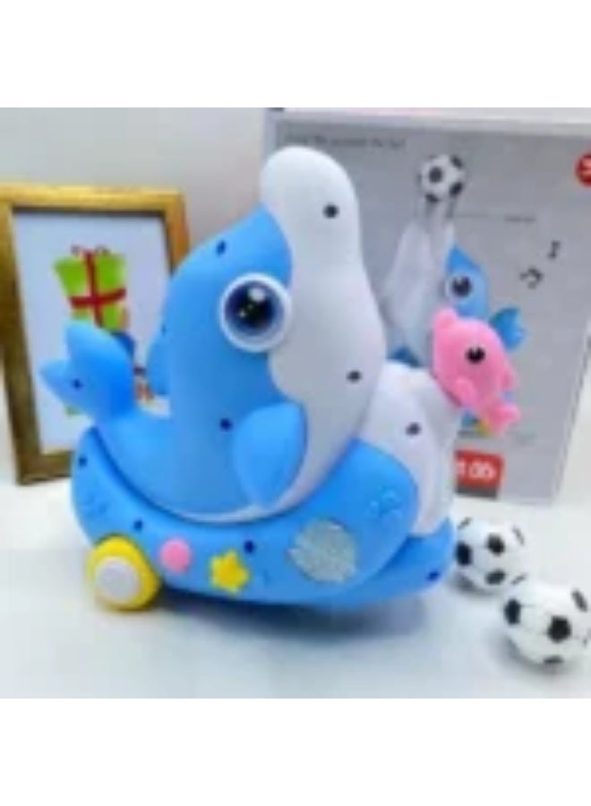 Whynot Premium Ball Blowing Dolphin with Music & Lights – Ramadan Songs Toy - Image 2