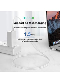 Generic Applicable To For Apple MacBook Notebook Computer LT Head Pd Fast Charging Line Typec To MAGsafe1/2 Charging Line-Color:C Male [turn T Head Line 100w]]  - Image 3