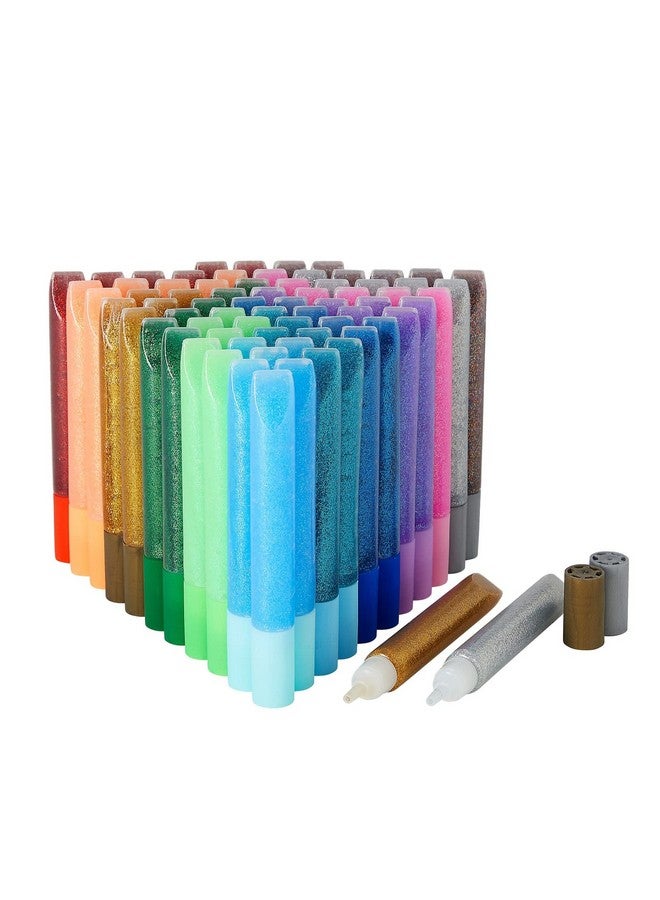 Bright Creations 72 Pack Glitter Glue Pens, Rainbow Glue Stick Set for Arts and Crafts Projects, Slime Supplies, Scrapbooking, Cards, 0.35 Oz (12 Colors) - Image 1