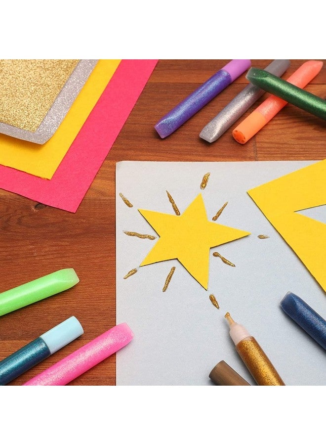 Bright Creations 72 Pack Glitter Glue Pens, Rainbow Glue Stick Set for Arts and Crafts Projects, Slime Supplies, Scrapbooking, Cards, 0.35 Oz (12 Colors) - Image 3