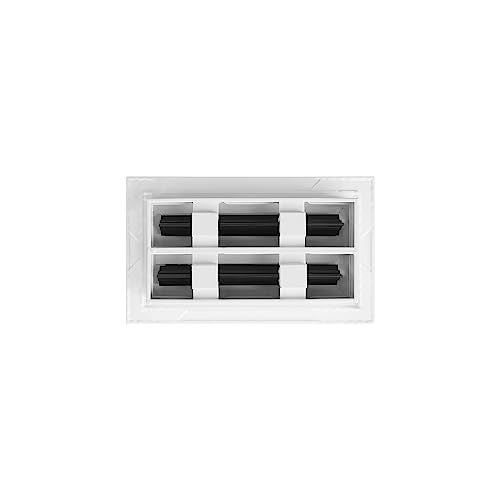 BUILDMART - 8x4 White Modern AC Vent Cover - Decorative Air Vent - Standard Linear Slot Diffuser - Register Grille for Ceiling, Walls & Floors - Texas Buildmart - Image 2