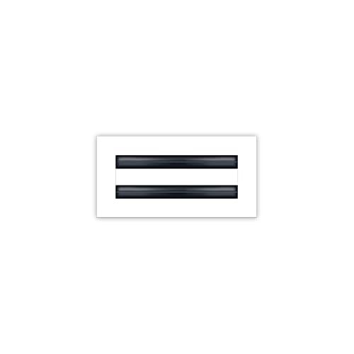 BUILDMART - 8x4 White Modern AC Vent Cover - Decorative Air Vent - Standard Linear Slot Diffuser - Register Grille for Ceiling, Walls & Floors - Texas Buildmart - Image 1