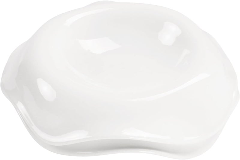 jinsongdafa Soup Bowls Pasta Bowls Rimmed Plates White Salad Bowls Set of 2 Porcelain Wide Rim Bowls 6 Oz Microwave  Dishwasher Safe Best for foodies and restaurants 83 Inch flanging - Image 1