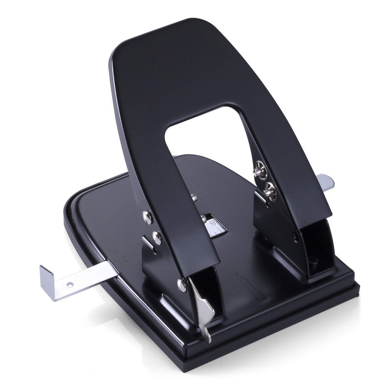 Officemate Standard 2 Hole Paper Punch, 30 Sheets Capacity, Black (90079) - Image 1