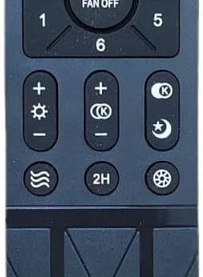 XHB167 جهاز تحكم عن بعد بديل للأشعة الزرقاء لمروحة السقف مع أضواء محرك تيار مستمر بست سرعات - Image 5