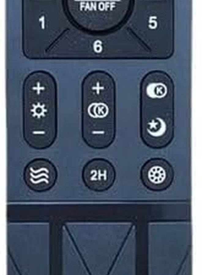 XHB167 جهاز تحكم عن بعد بديل للأشعة الزرقاء لمروحة السقف مع أضواء محرك تيار مستمر بست سرعات - Image 3