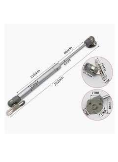 KASTWAVE 4 Pcs Gas Struts, Gas Spring, 100N Kitchen Door Piston, Furniture Gas Pressure Rod, Lift Up Spring Flap Gas Strut, Wardrobe Hinge, Kitchen Furniture Damping Hinge Arm, Silve  - Image 5