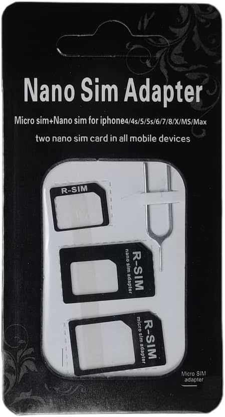 GranVela محولات بطاقة SIM 4 في 1 مجموعة محول SIM نانو ميكرو قياسي مع دبوس إخراج الدرج لأجهزة iPhone و Android والهواتف الذكية وأجهزة Mifi Hotspot 1 عبوة - Image 2