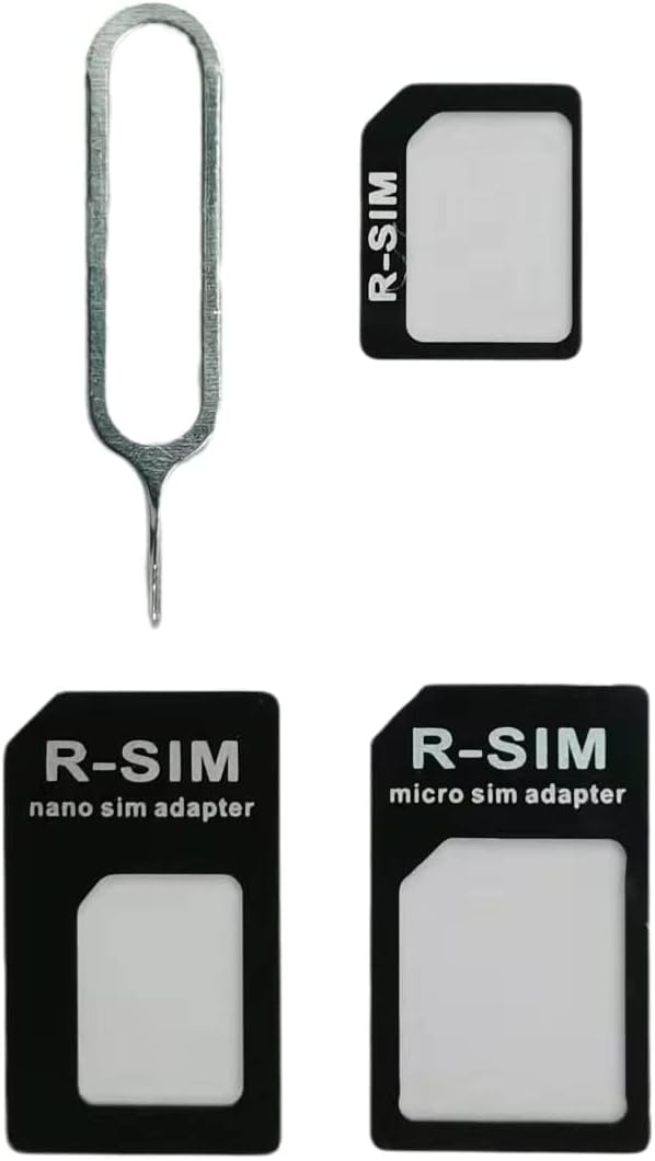 GranVela محولات بطاقة SIM 4 في 1 مجموعة محول SIM نانو ميكرو قياسي مع دبوس إخراج الدرج لأجهزة iPhone و Android والهواتف الذكية وأجهزة Mifi Hotspot 1 عبوة - Image 3
