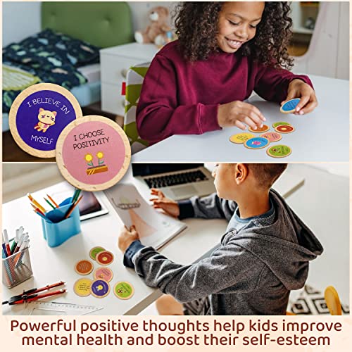 STOFINITY Positive Affirmations Cards for Kids - Daily Affirmations for Kids, Positive Affirmation Chips for Toddlers Child, Motivational Quotes Inspirational Tokens Bulk Classroom Gifts for Students - Image 3