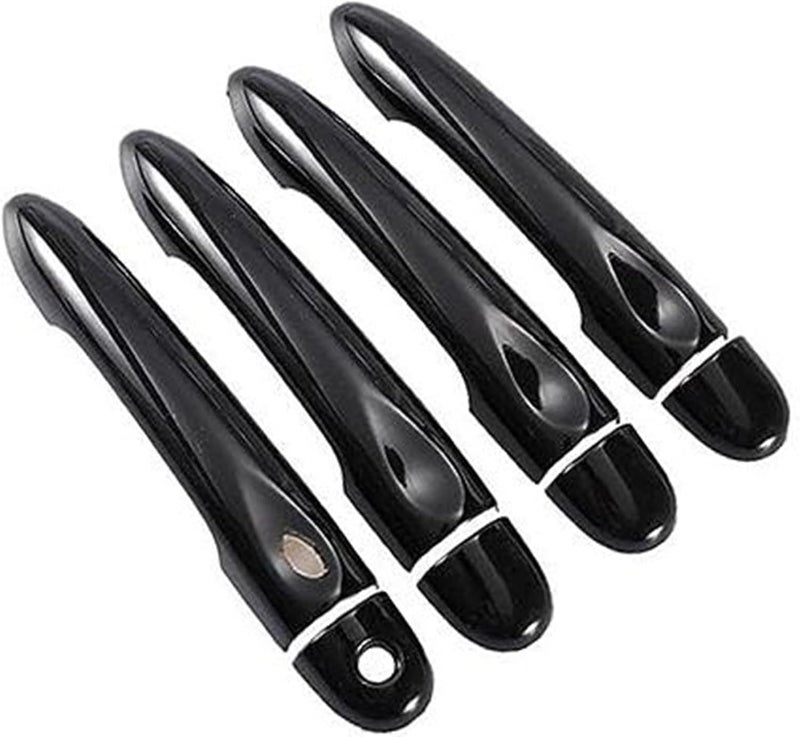 Wivplex Glossy Black Car Door Handle Cover for Renault Fluence
