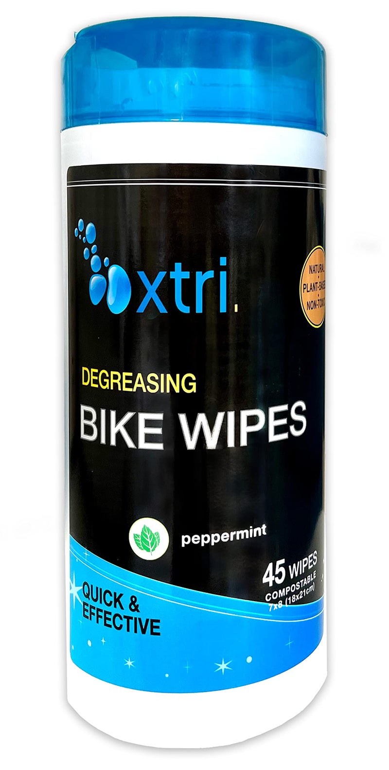 JasmineSeven Xtri Bike Wipes - 45 Degreasing Wet Wipes – Safe Natural Peppermint - by Jasmine Seven - Image 1