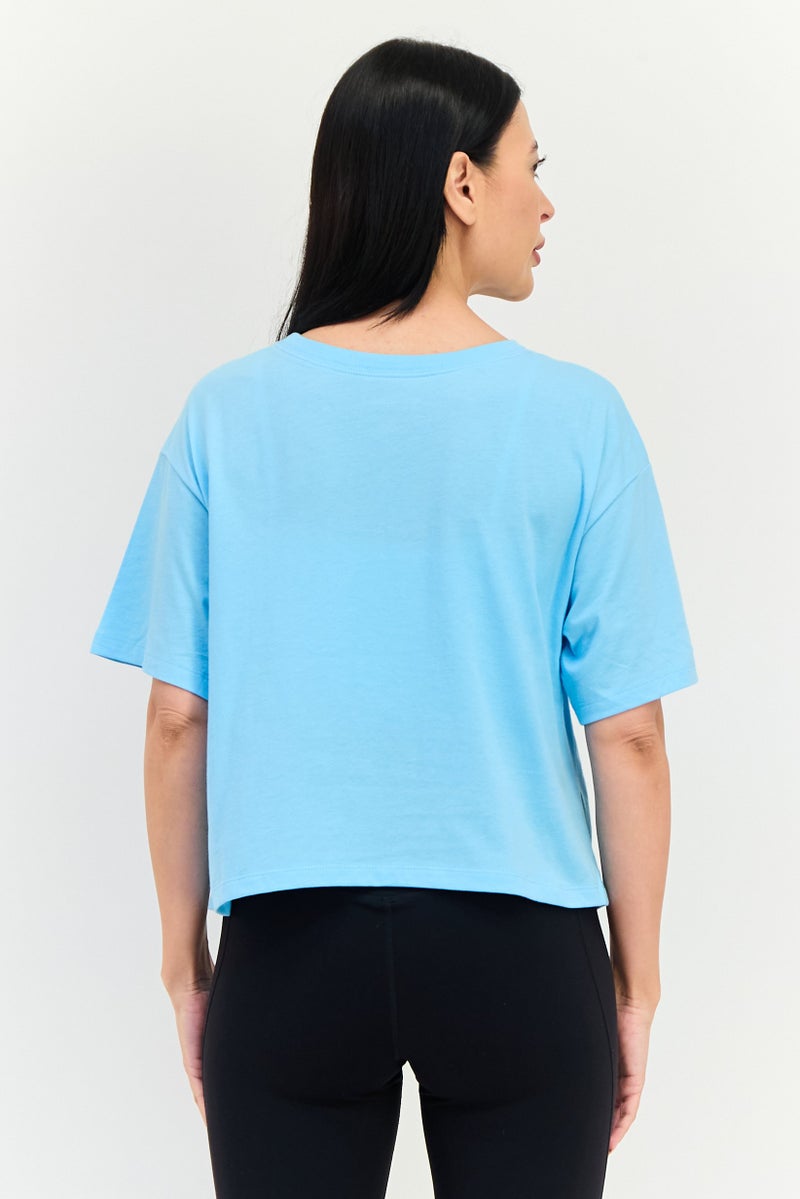 Champion Women Sportswear Fit Short Sleeve Outdoor T-Shirt, Sky Blue - Image 3