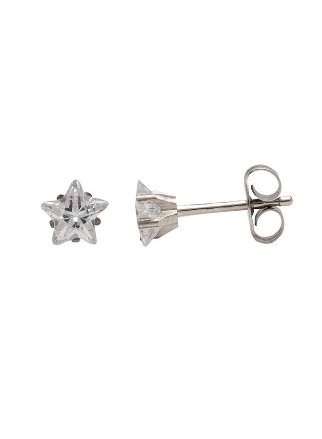 Studex 5MM Cubic Zirconia Star Allergy-Free Stainless Steel Ear Studs - Image 3