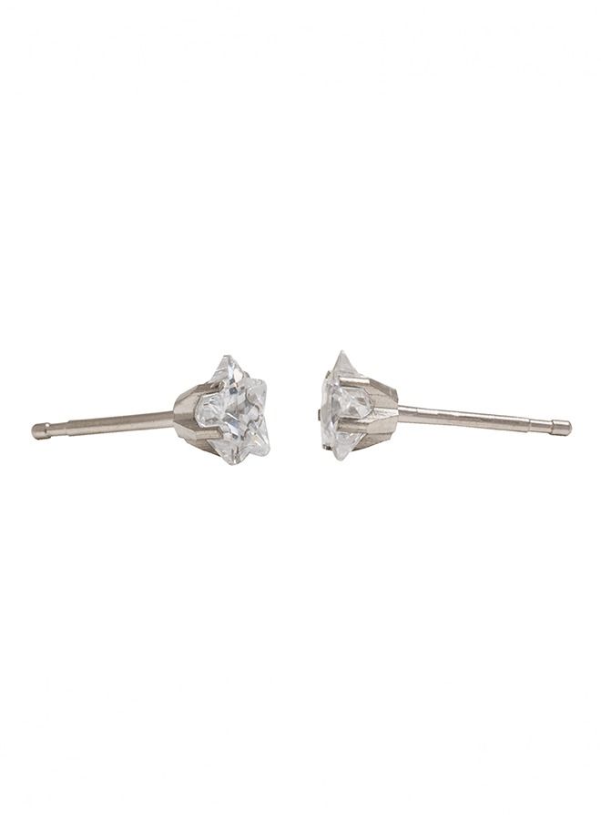 Studex 5MM Cubic Zirconia Star Allergy-Free Stainless Steel Ear Studs - Image 4