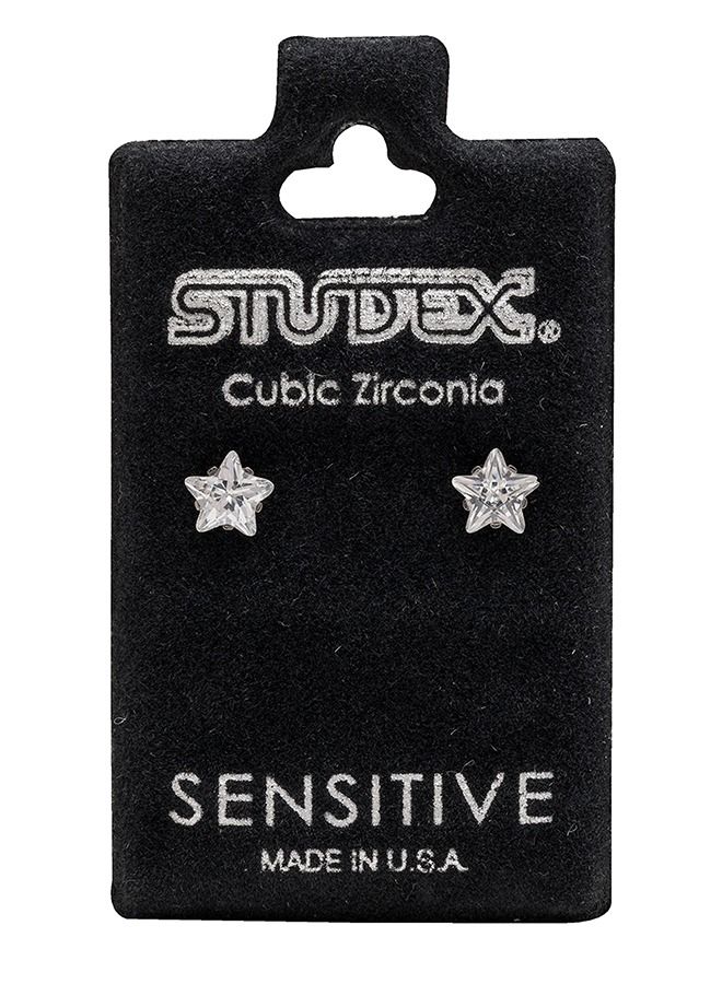 Studex 5MM Cubic Zirconia Star Allergy-Free Stainless Steel Ear Studs - Image 5