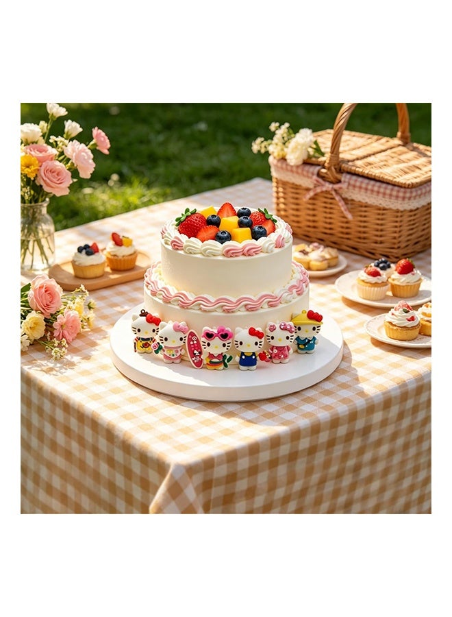 Sanrio 6Pc Figure, Cute Cake Decoration Character Model Collectable Figure Creative Gift for Fans - Image 2