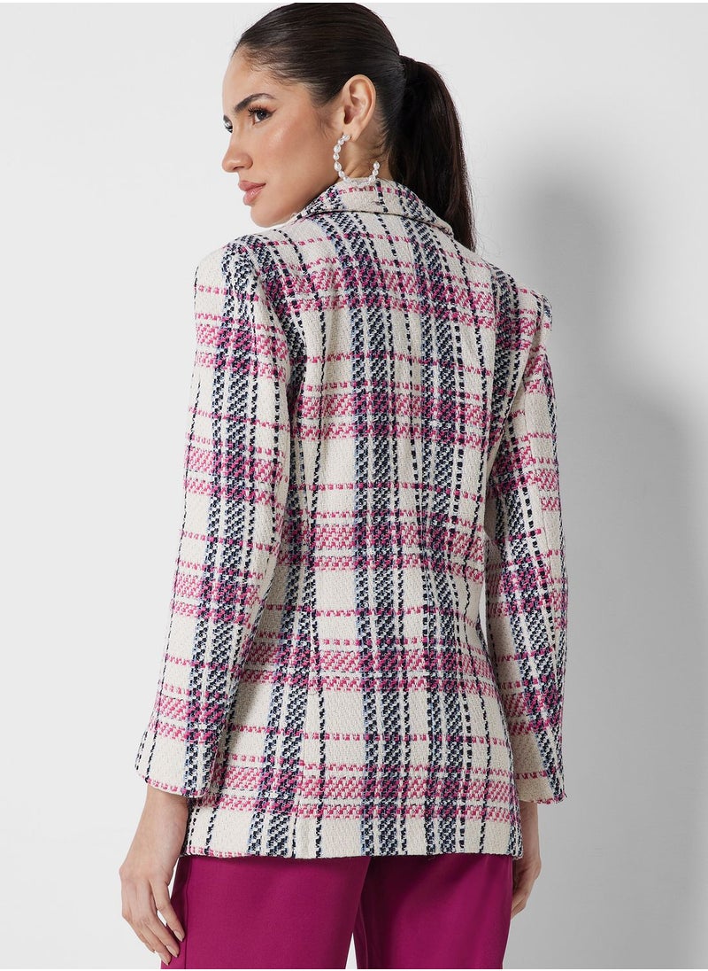 ELLA - Double Breasted Buttoned Blazer - Image 1