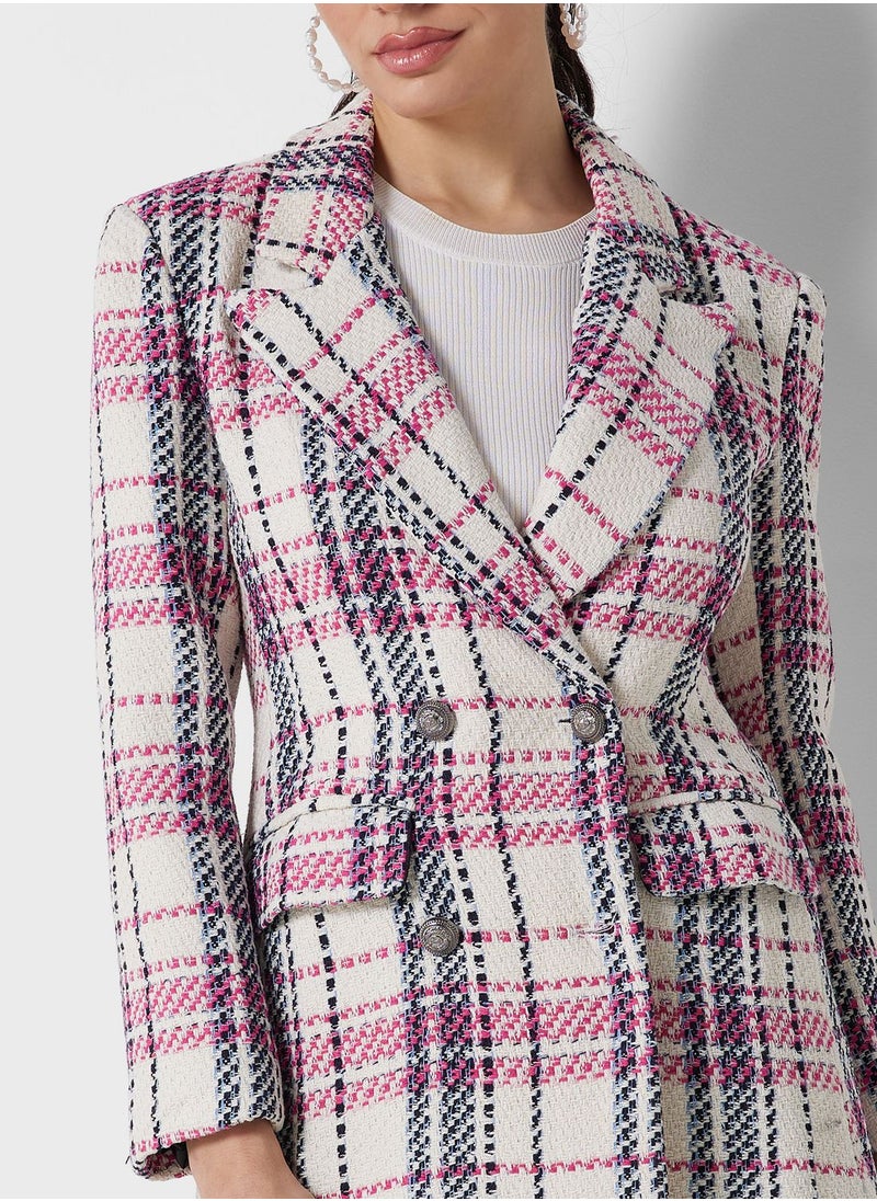 ELLA - Double Breasted Buttoned Blazer - Image 1