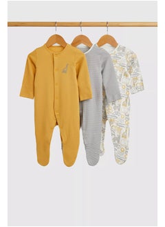 mothercare طقم ملابس نوم للأطفال من سفاري - عبوة من 3 قطع  - Image 1