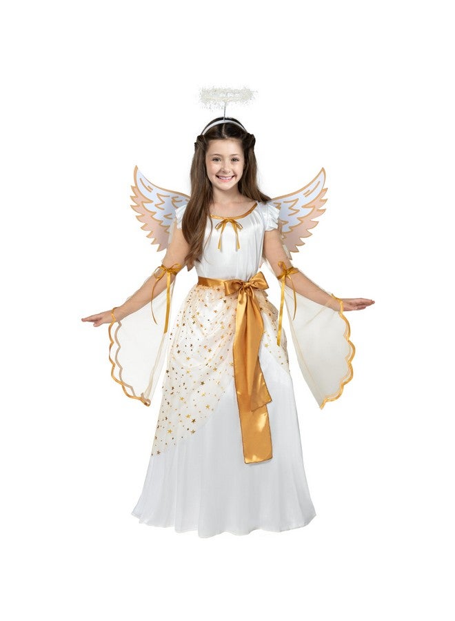 Spooktacular Creations Halloween Angel Costume For Girls, Angel Dress For  Kids, Guardian Angel Set For Halloween Costumes Role Play Parties, Golden  White (Medium (8-10 Yr) | Best Price KSA | Riyadh, Jeddah