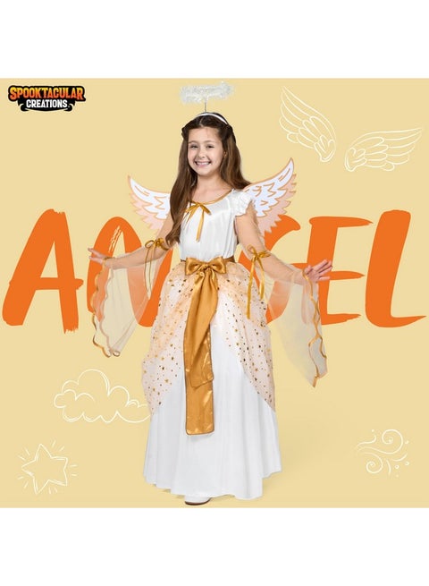 slim fit dress slacks Girls Gold Angel Dress Costume  The Fairy Shop