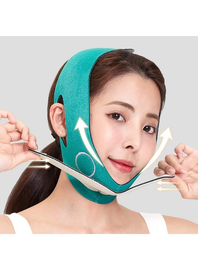 JB Export قناع الوجه JB Export سيليكون لرفع الوجه حزام شد الوجه ضمادة تنحيف الوجه الخد، الذقن، الرقبة حزام رفيع لتنحيف الوجه قناع رفع الوجه مخفض للذقن المزدوج للنساء والرجال شد البشرة - Image 2