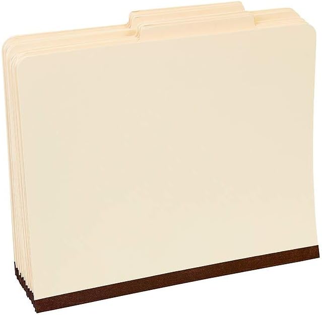 Staples 384872 Paperboard Classification Folders 25 Top Tab LTR 2 Div Manila 10BX - Image 3